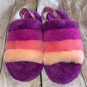 Like new Ugg Fluff Yeah Berryliscious size 8 slippers